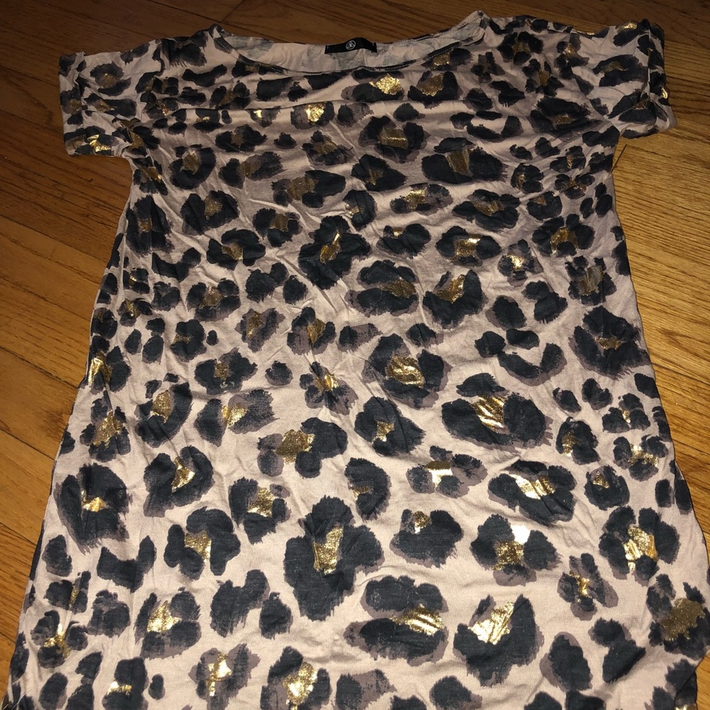 Women’s leopard t shirt dress